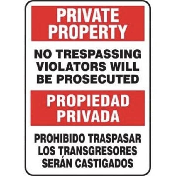 Accuform BILINGUAL NOTICE Safety Sign ALL SBMASE817XT SBMASE817XT - main